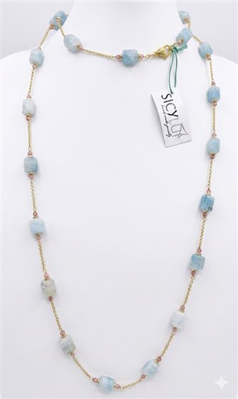 Collana Sicylui Donna in Argento Pietre dure 1524CO36 - 1524CO36